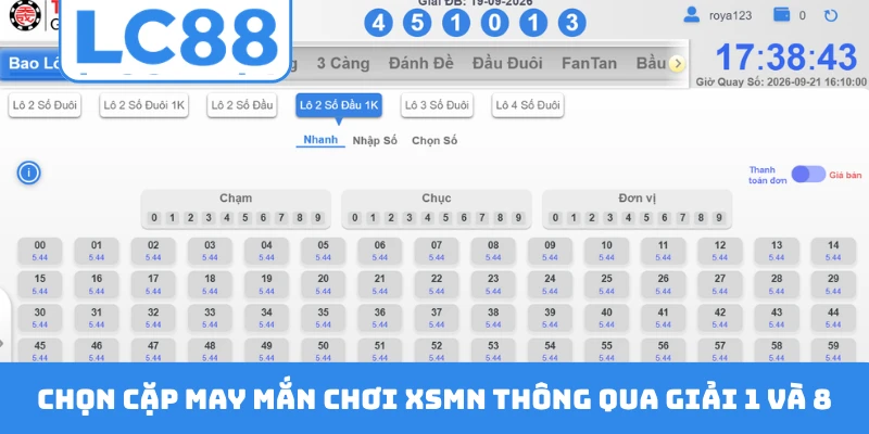 Chọn cặp may mắn chơi XSMN thông qua giải 1 và 8