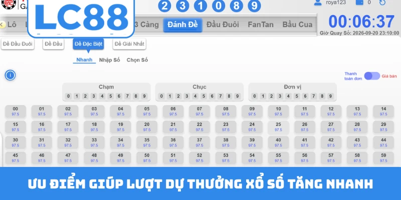 Ưu điểm giúp lượt dự thưởng xổ số tăng nhanh